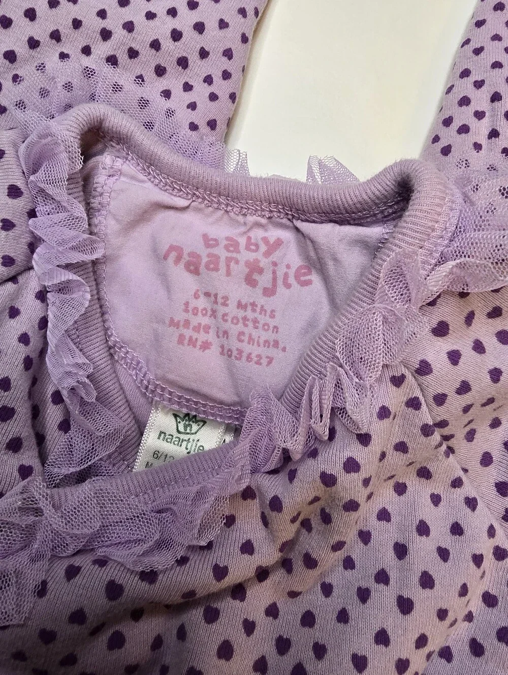 Baby Naartjie Quilted Heart-Print Baby One-Piece